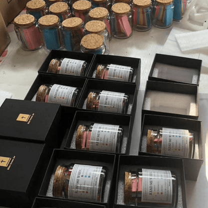Handmade 90 Day Bible Verses Jar (Free Christian Gift Box)